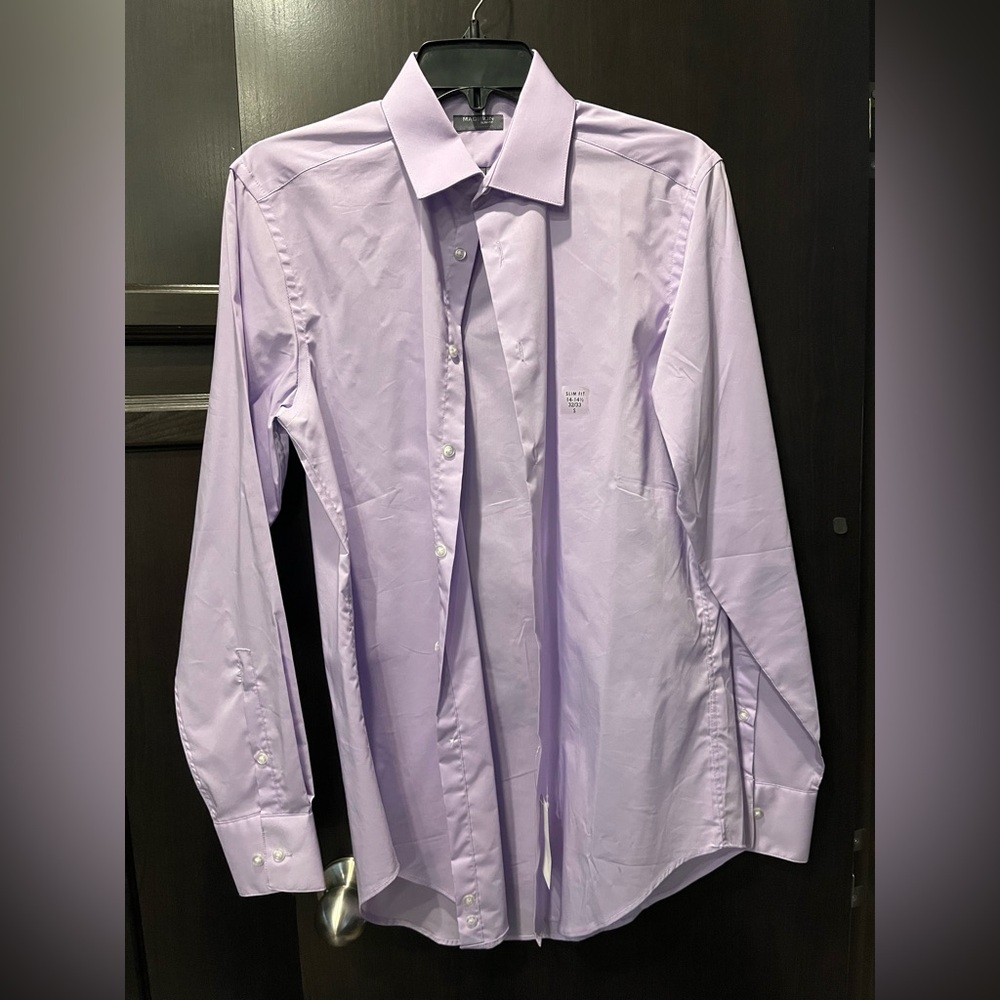 Madison Lavender Long-Sleeve Dress Shirt